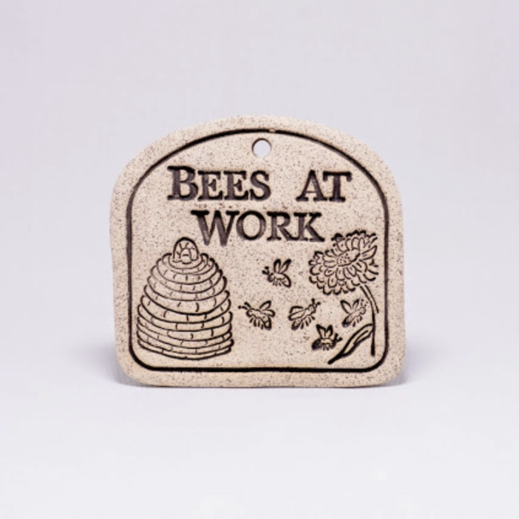 Bees at Work - Garden Plaque