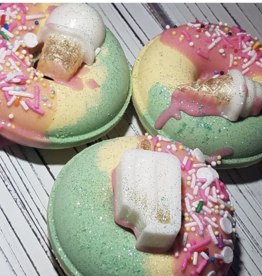 Handmade Natural Beauty Bath Bomb Donuts: Sweet Tooth