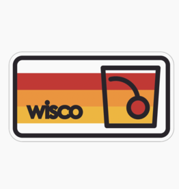 Giltee MKE Sticker - Striped Wisco Old Fashioned