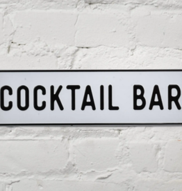 Cocktail Bar Aluminum Sign