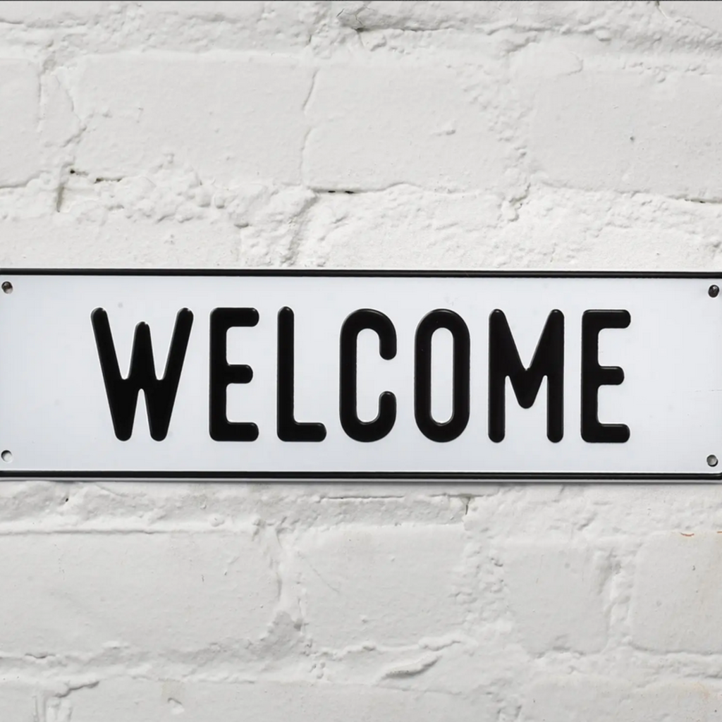 Welcome Aluminum Sign