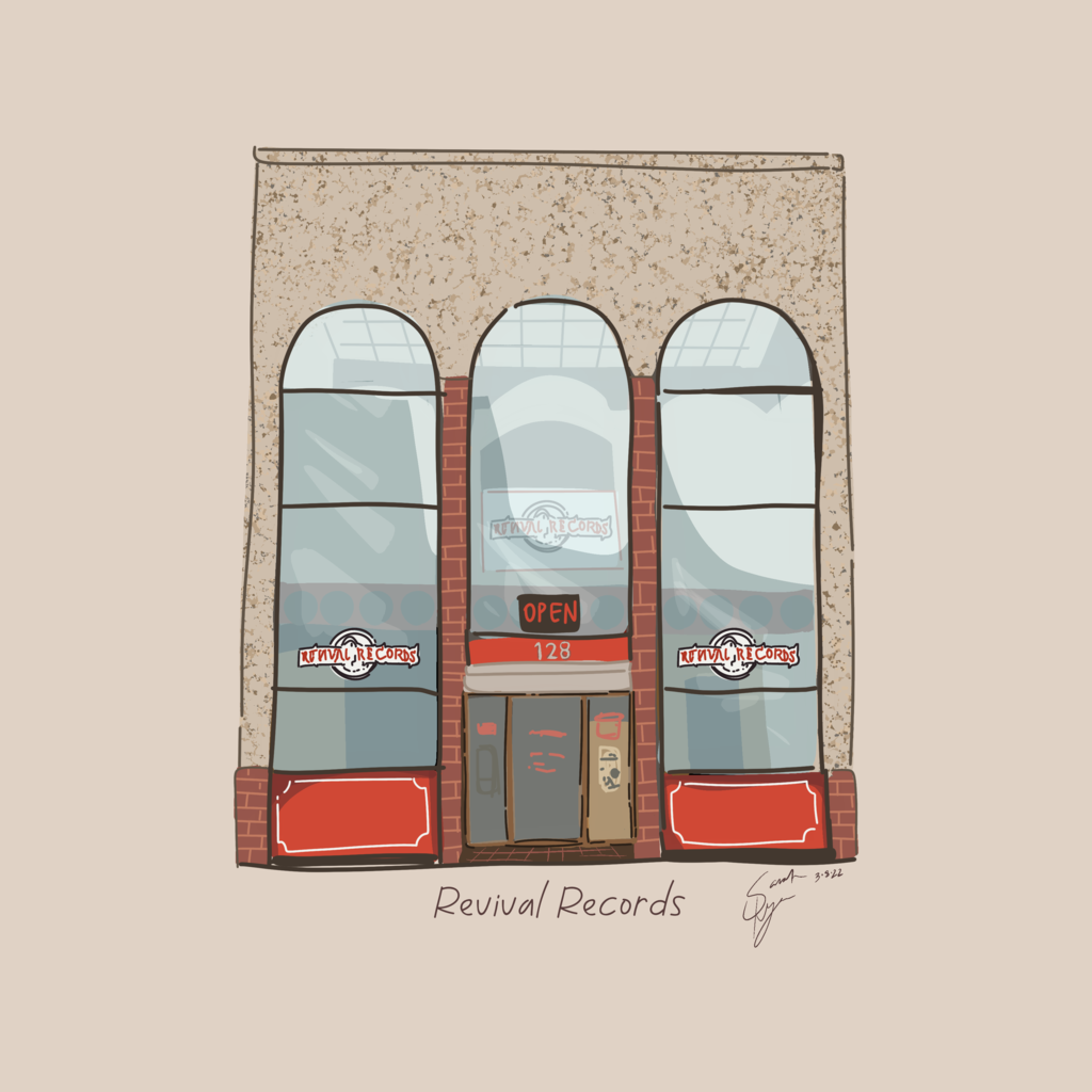 Sarah Ryan Revival Records Print 11x14