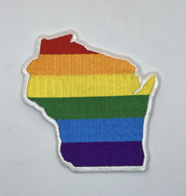 Flags Over Wisconsin Wisconsin Pride Embroidered Patch