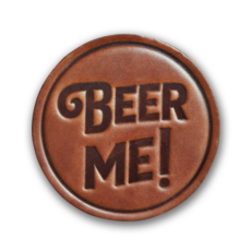 Sugarhouse Leather Beer Me! Leather Coaster