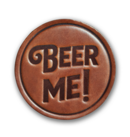 Beer Me! Leather Coaster
