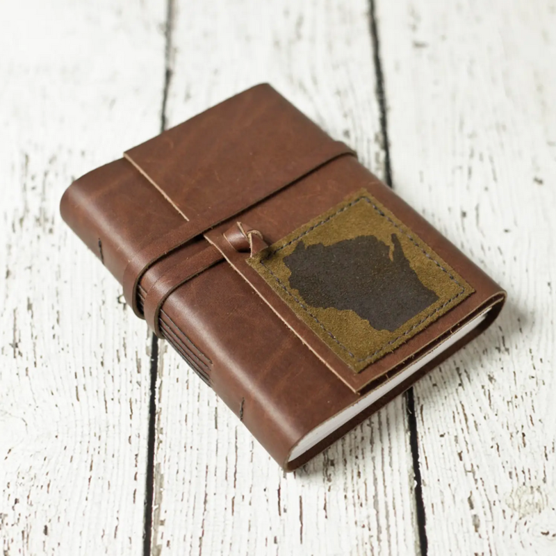 Wayfaring Goods Wisconsin Leather Journal: Bright White
