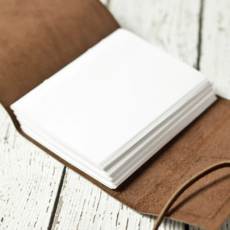 Wayfaring Goods Wisconsin Leather Journal: Bright White