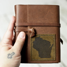 Wayfaring Goods Wisconsin Leather Journal: Bright White