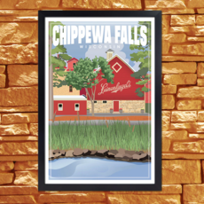 Chippewa Falls Print - 12X18