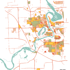 Marni Kaldjian Eau Claire Waterways Print (8x10 Giclee) (Light)