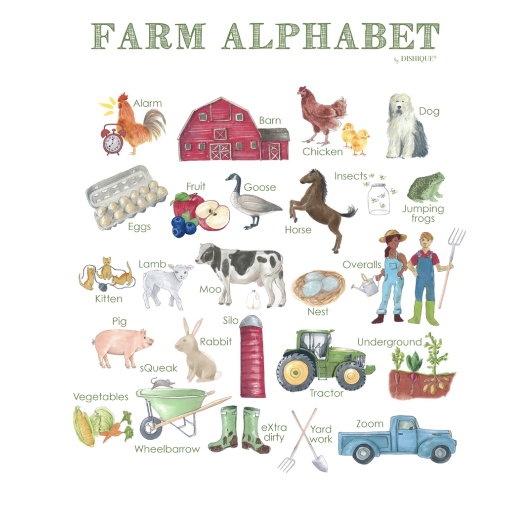 dishique Farm Alphabet Print