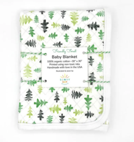 Sunny Day Designs Friendly Forest Organic Cotton Baby Blanket