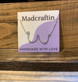Madcraftin Silver Boob Necklace
