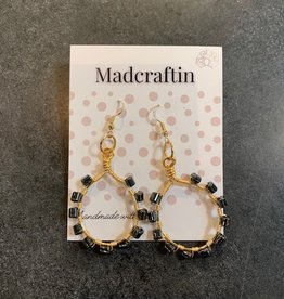 Madcraftin Madcraftin Large Beaded Hoop Earring