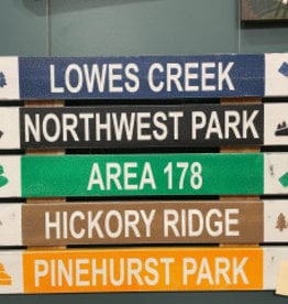 Mounted Trail Ski Sign - Lowes Creek