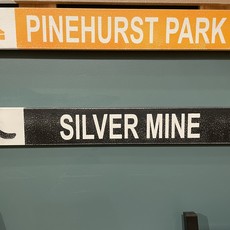Single Chair Studios Mounted Trail Ski Sign - Silvermine