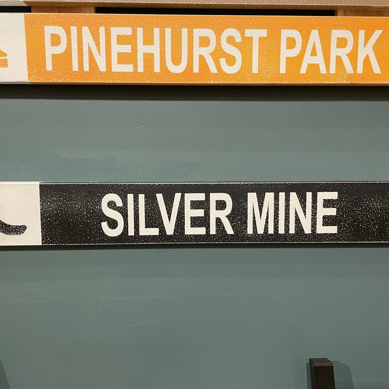 Single Chair Studios Mounted Trail Ski Sign - Silvermine