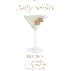 Dirty Martini Print (8x10)