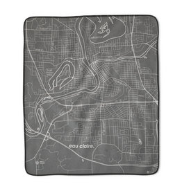 Volume One Eau Claire Map Blanket (Black & White)