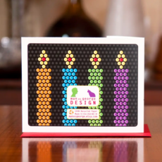 Man vs. George Designs Lite Brite Birthday Card