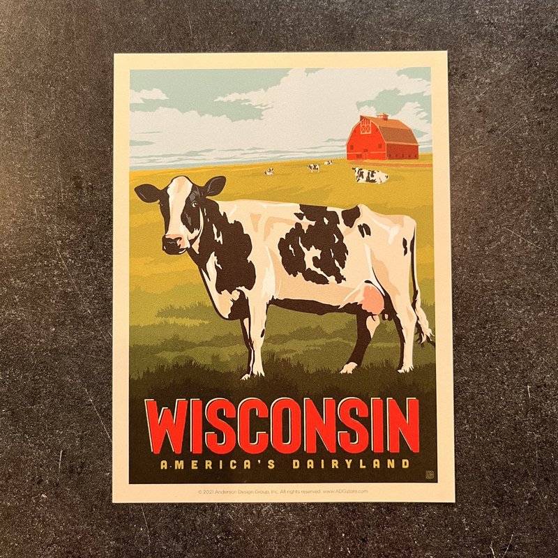 Anderson Design Group Wisconsin: America's Dairyland (Postcard)