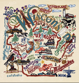 Catstudio Wisconsin Art Print 8x8