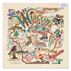 Catstudio Wisconsin Art Print 10x10