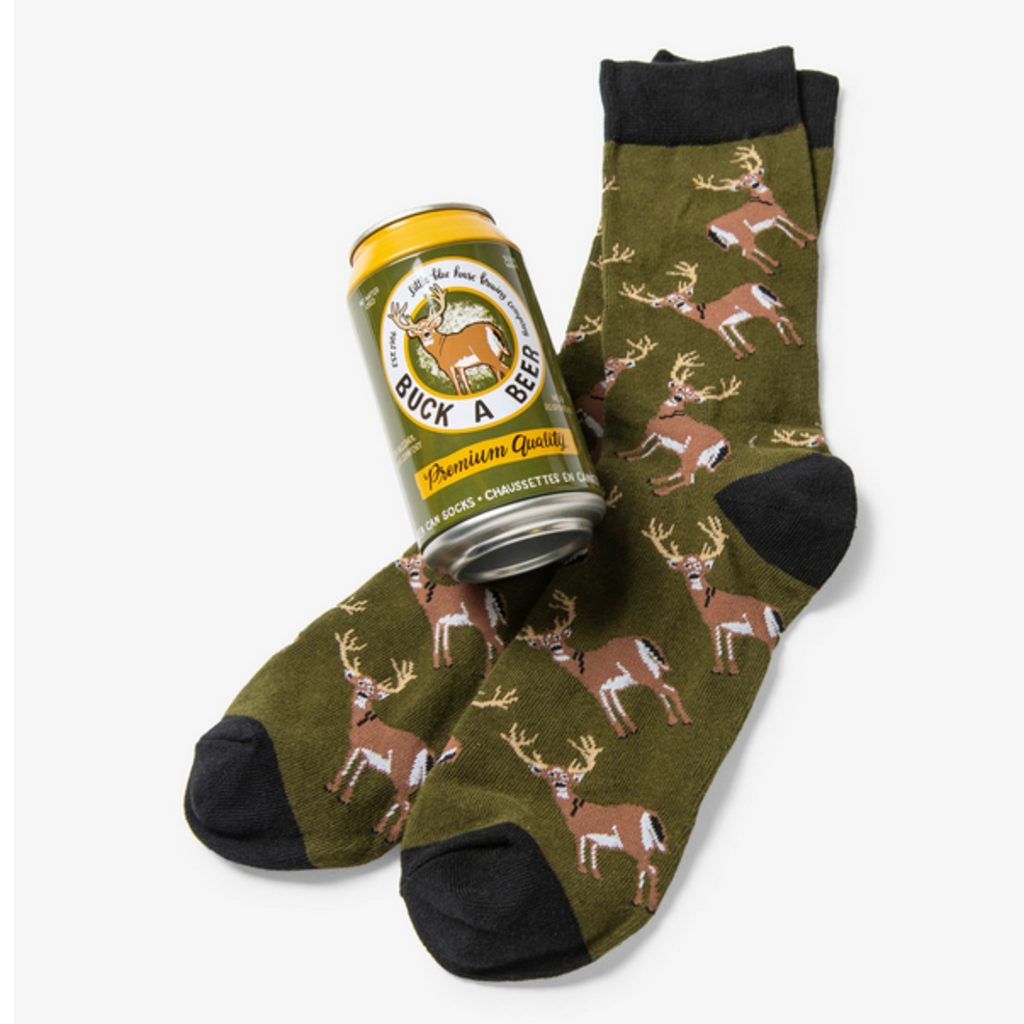 Little Blue House Beer Can Socks - Buck a Beer