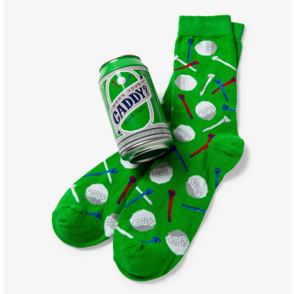 Beer Can Socks - Who's Your Caddy