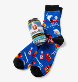Beer Can Socks - License to Grill