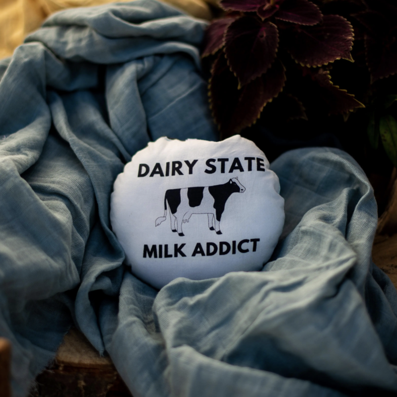 Milk Addict Wisconsin Baby Rattle