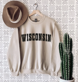 Wisconsin State Sweatshirt (Sand)