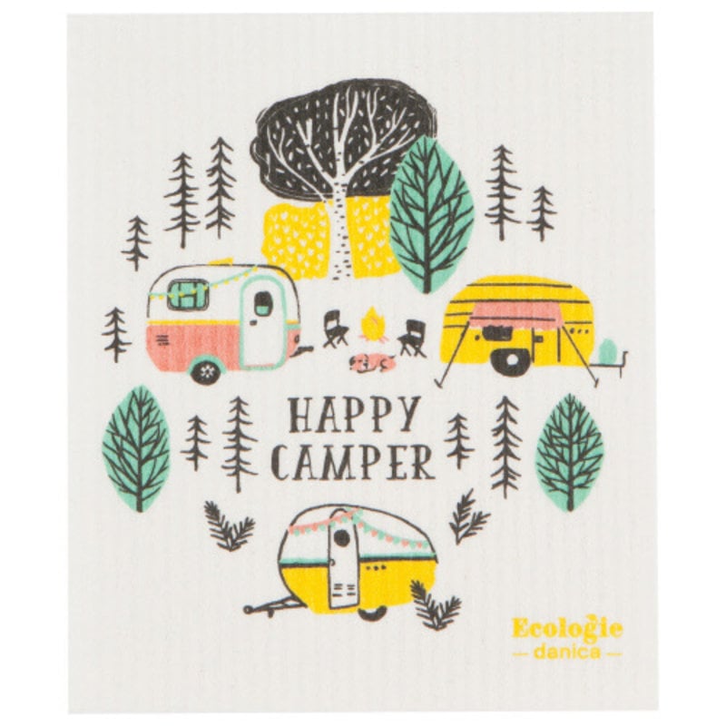 Volume One Swedish Dishcloth  - Happy Camper