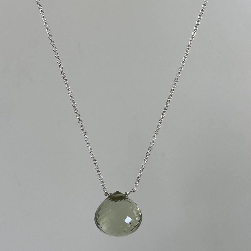 Helen Wang Jewelry Necklace - Sterling Silver Green Amethyst