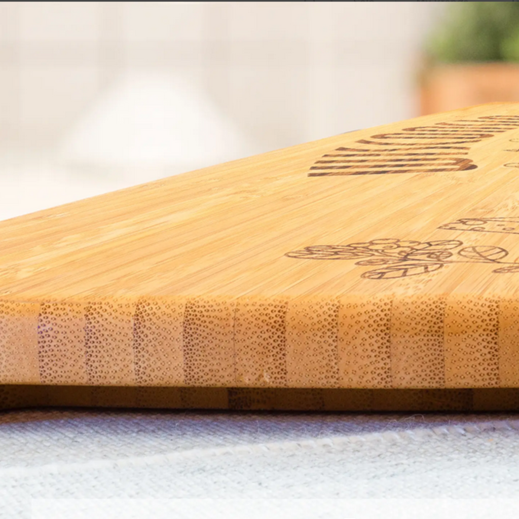 Totally Bamboo Bamboo Wisconsin State Charcuterie Board