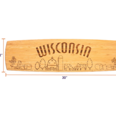 Totally Bamboo Bamboo Wisconsin State Charcuterie Board