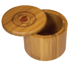 Bamboo Wisconsin State Salt Box