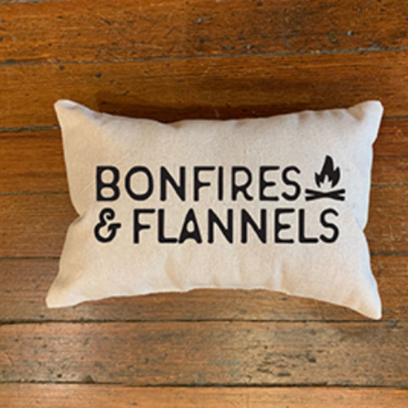 Bonfire & Flannels Pillow