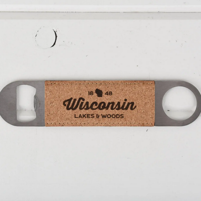 Classic State (Faire) Wisconsin Cork Bottle Opener