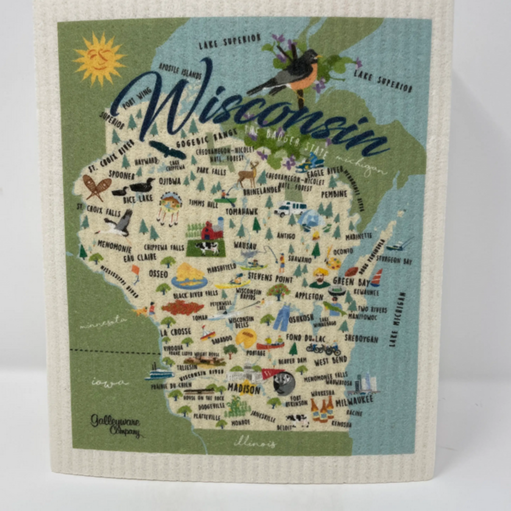 Volume One Swedish Dishcloth - Whimsical Wisconsin