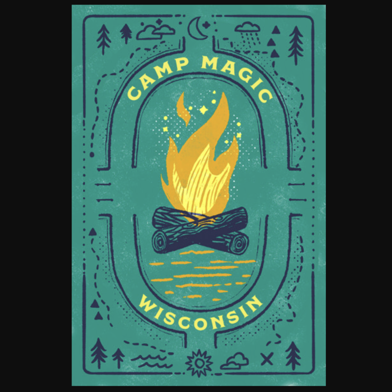 Volume One Camp Magic Wisconsin Print (12x18)