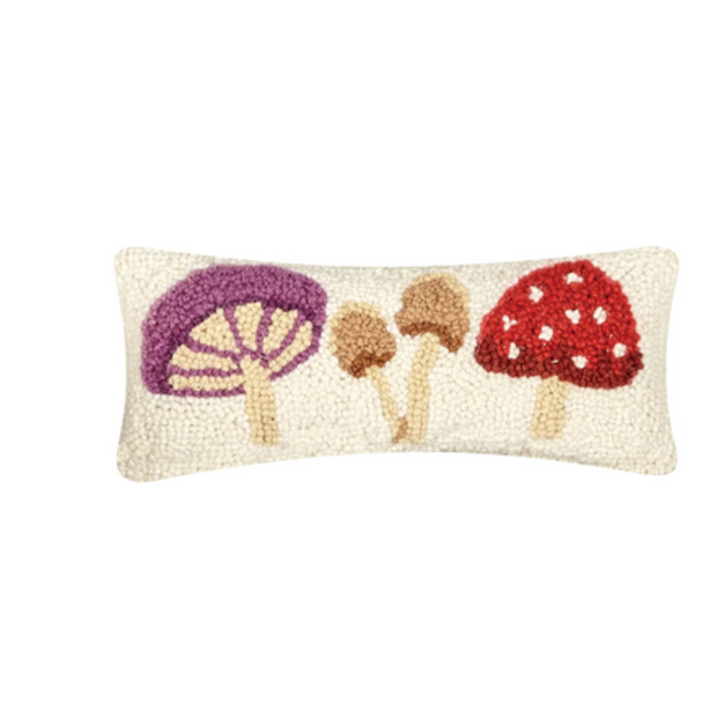 Volume One Mushrooms Hook Pillow