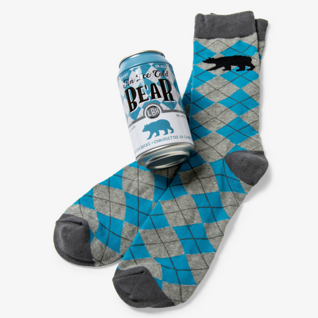 Little Blue House Beer Can Socks - Ice Cold Beer