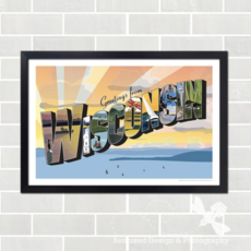 Bemused Designs Vintage Wisconsin Postcard Print - 12X18
