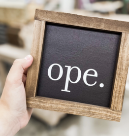 Volume One Black Ope Sign 7x7