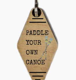Driftless Studios Keychain - Paddle Your Own Canoe