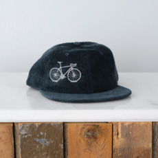 Vital Industries (WI) Bicycle Embroidered Corduroy Hat