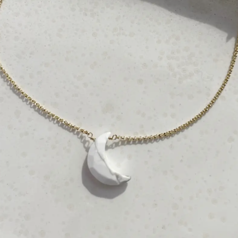Necklace (White Moon Pendant)