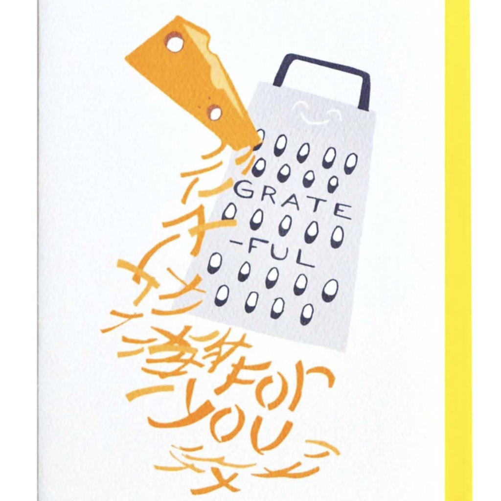 Cracked Designs Greeting Card - Grate-ful