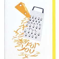 Cracked Designs Greeting Card - Grate-ful
